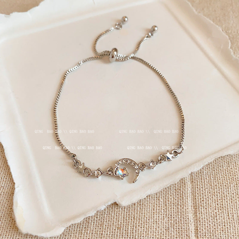 Wholesale titanium steel female niche all-match light luxury high-end lovers bracelet